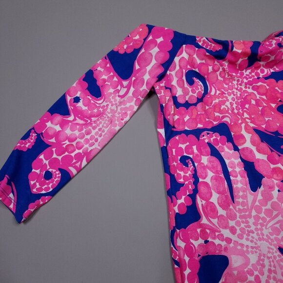 Lilly Pulitzer Laurana Dress Off The Shoulder Ocean Engineered Tentacles XS - Picture 3 of 11